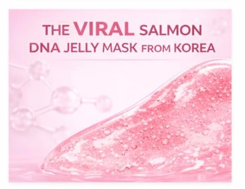 Salmon DNA Collagen Face Mask – Korean Hydrating & Firming Jelly Sheet Mask with Hyaluronic Acid – Anti-Aging, Brightening & Deep Moisture for Glowing Skin - görsel 6