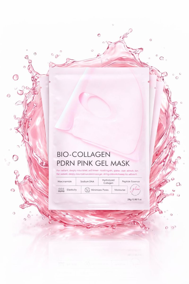 Salmon DNA Collagen Face Mask – Korean Hydrating & Firming Jelly Sheet Mask with Hyaluronic Acid – Anti-Aging, Brightening & Deep Moisture for Glowing Skin - görsel 3