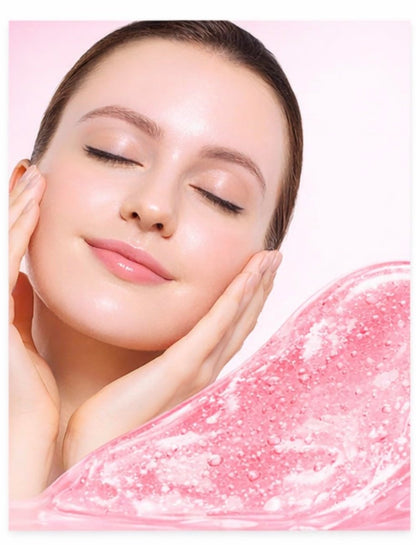 Salmon DNA Collagen Face Mask – Korean Hydrating & Firming Jelly Sheet Mask with Hyaluronic Acid – Anti-Aging, Brightening & Deep Moisture for Glowing Skin