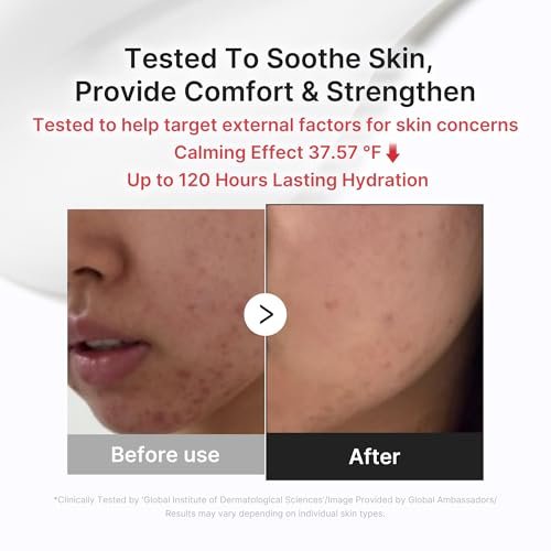 Medicube 3H Daily Relief Cream | Soothing Moisturizer for All Skin Types | Lightweight Daily Cream with Guaiazulene, Centella & Ceramide Avelisse