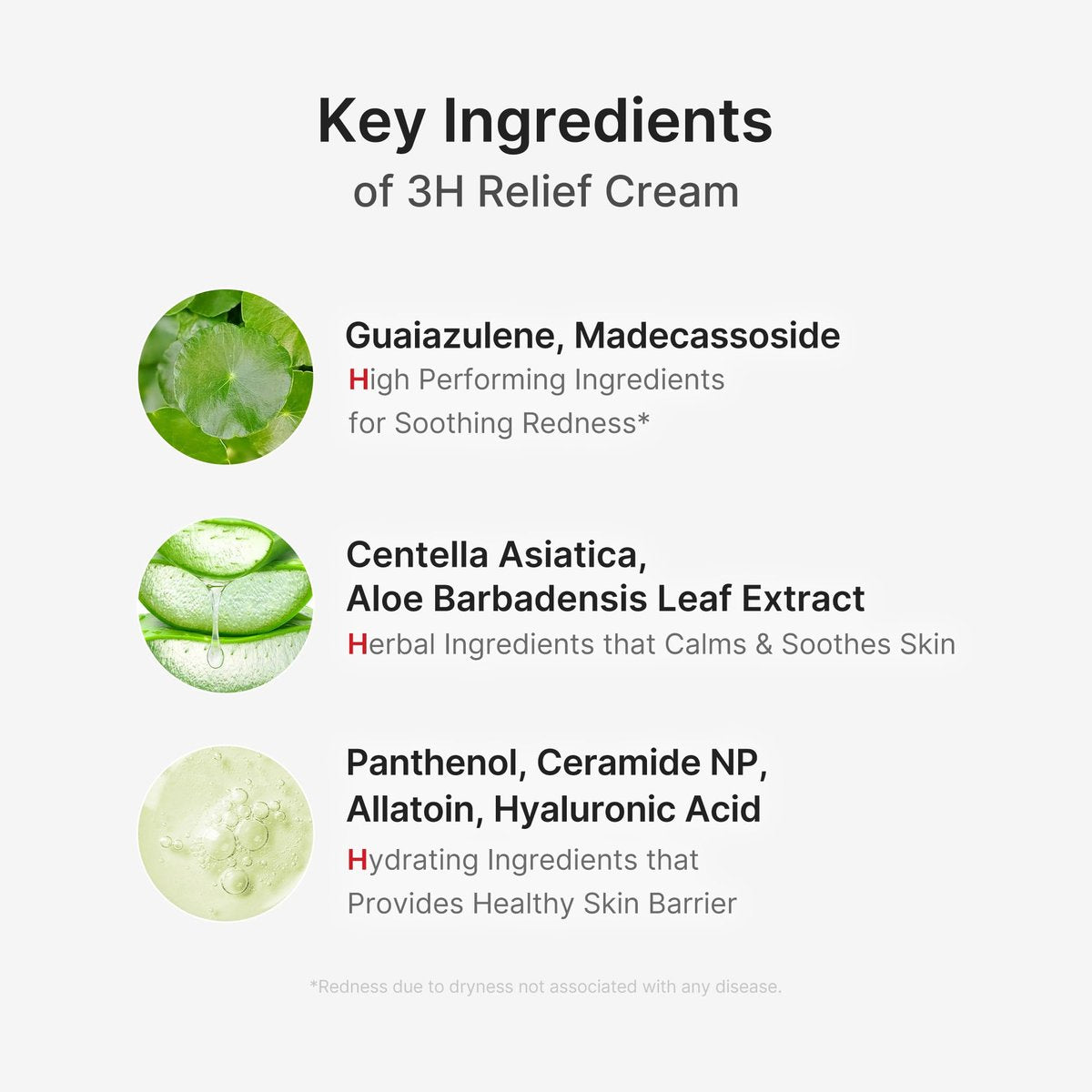 Medicube 3H Daily Relief Cream | Soothing Moisturizer for All Skin Types | Lightweight Daily Cream with Guaiazulene, Centella & Ceramide Avelisse