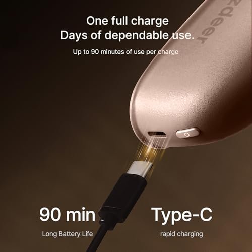 ZDEER LED Red Light Therapy for Face & Neck Massager - Electric Gua Sha Brass Tool with Heat & Vibration for Firming, Sculpting & Skincare, Pink Avelisse