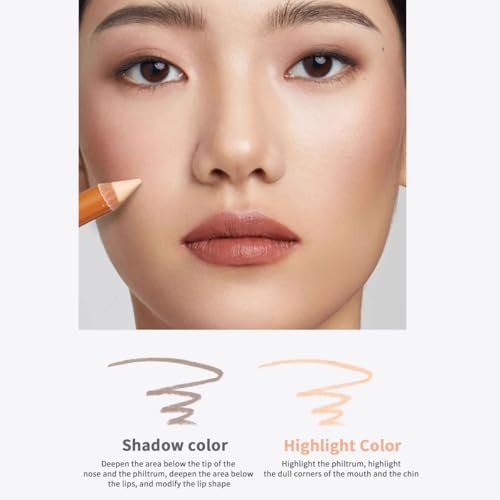 BLUE LOVE Dual-Ended Contour Pencil, 2 Shades - Precision Sculpting for Cheekbones, Nose & Jawline - Long-Wearing, Vegan & Cruelty-Free - görsel 10