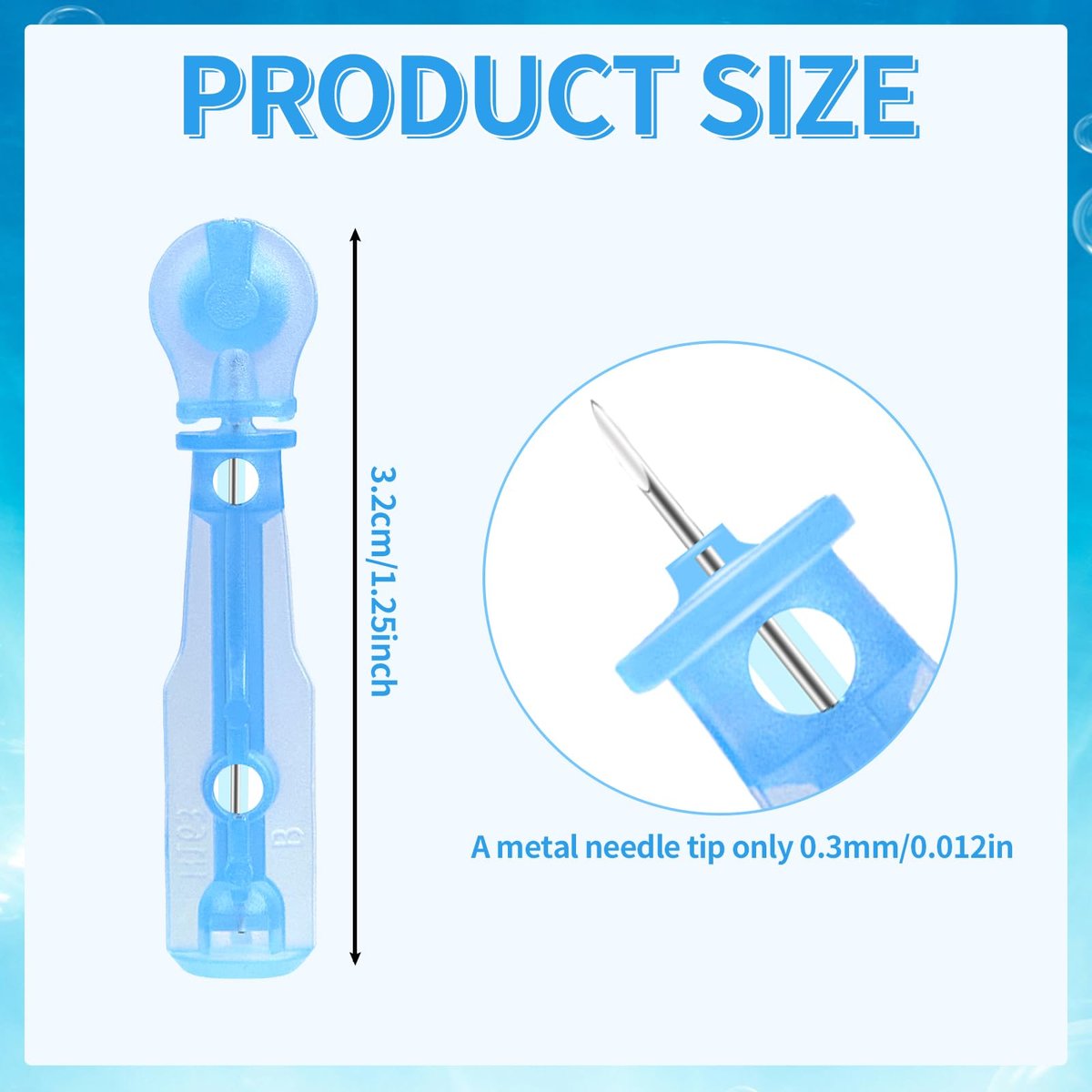 MixS Live Sterile Pimple Needle Kit - 80 Ultra-Fine Acne Needles + 108 Acne Pimple Stickers for Blackhead and Blemish Removal - Clear Skin Solution - görsel 3