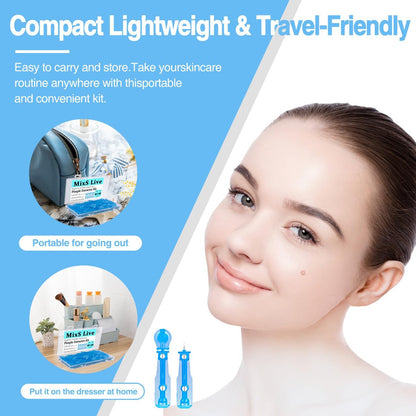 MixS Live Sterile Pimple Needle Kit - 80 Ultra-Fine Acne Needles + 108 Acne Pimple Stickers for Blackhead and Blemish Removal - Clear Skin Solution
