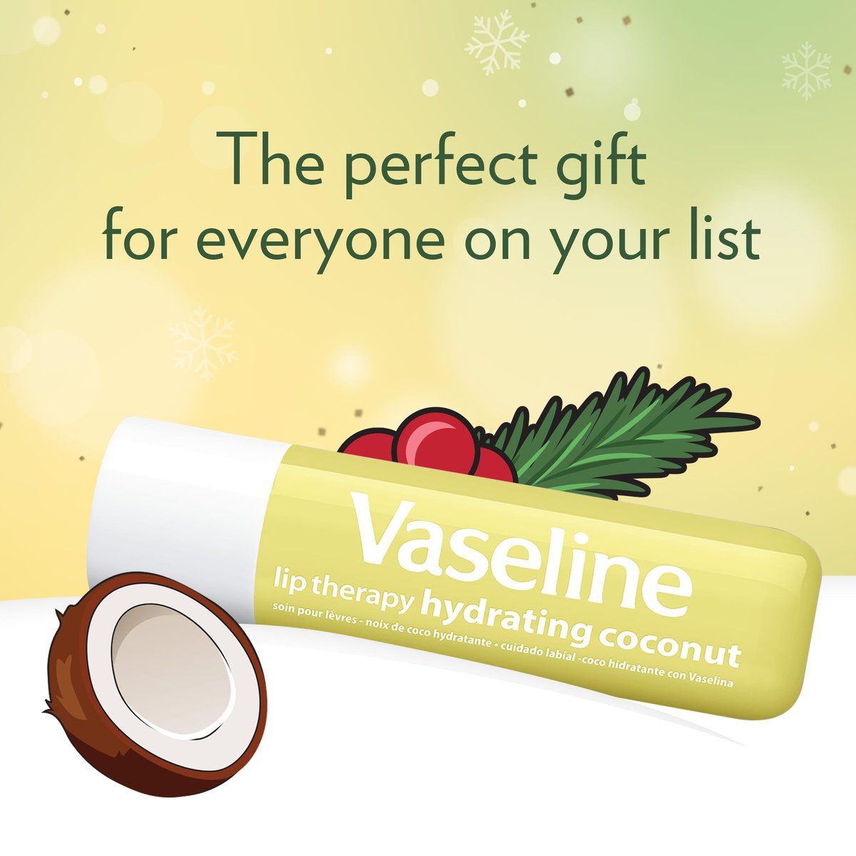 Vaseline Lip Therapy Holiday Edition Coconut Macaroon - 2 Pack with 4 Sticks, 0.16 oz Each, Refreshing Hydration with Petroleum Jelly - görsel 7
