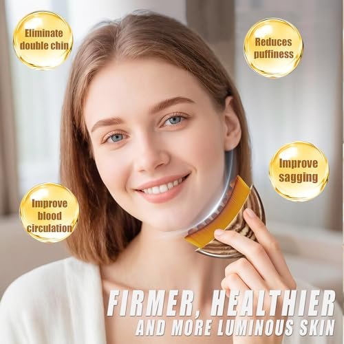 Lymphatic Contour Face Brush for Drainage & Sculpting – PBT Bristles, Chin & Jawline, Fatigue Relief (1 Pack) - görsel 6