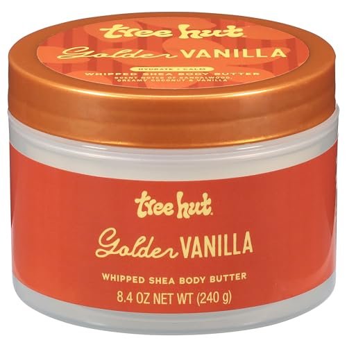 Tree Hut Golden Vanilla Whipped Shea Body Butter – Hydrating & Nourishing Body Lotion with Natural Oils, 8.4 oz - görsel 1