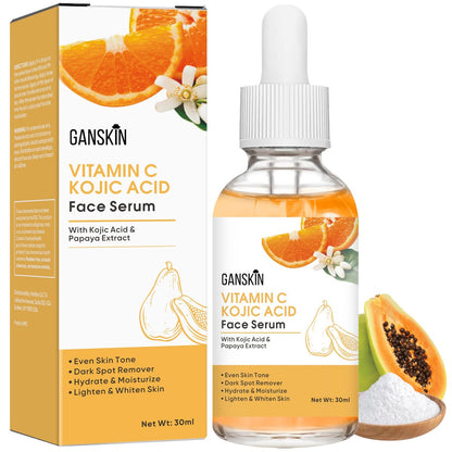 Kojic Acid Serum & Turmeric Soap Bundle – Dark Spot Corrector for Face & Body, Natural Skin Brightening Treatment