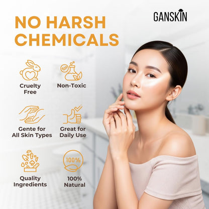 Ganskin Kojic Acid Cream – Brightening Face and Body Moisturizer for Dark Spots and Uneven Tone, 1.67 oz