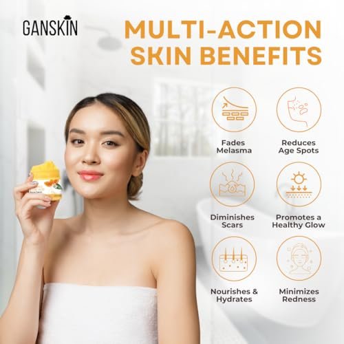 Ganskin Kojic Acid Cream – Brightening Face and Body Moisturizer for Dark Spots and Uneven Tone, 1.67 oz - görsel 6
