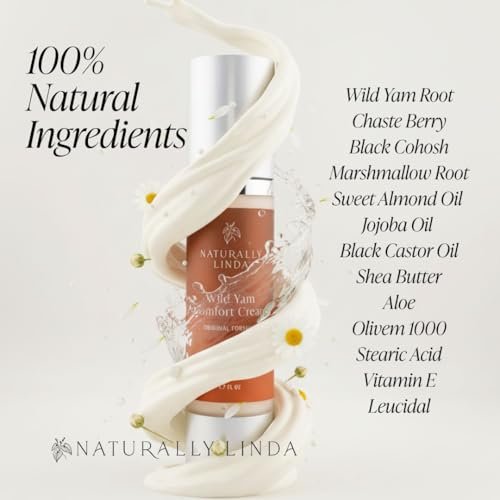 Organic Wild Yam Cream for Women – Herbal Comfort with Chaste Berry & Marshmallow Root, 1.7 oz Avelisse