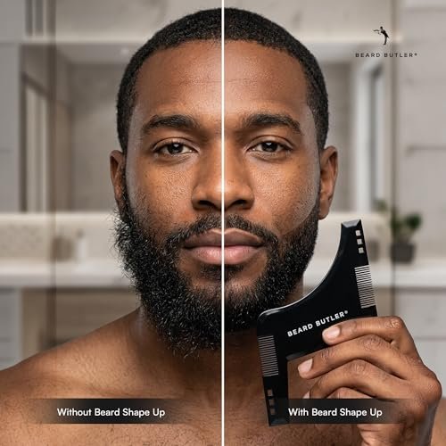 Beard Butler® ‘The Original’ Beard Shape Up Tool for Men – Precision Beard Template & Lineup Tool – Achieve Sharp Edges, Clean Lines & Perfect Symmetry – Shaping Guide for Jawline & Neckline - görsel 12