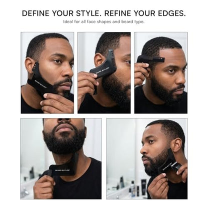Beard Butler® ‘The Original’ Beard Shape Up Tool for Men – Precision Beard Template & Lineup Tool – Achieve Sharp Edges, Clean Lines & Perfect Symmetry – Shaping Guide for Jawline & Neckline