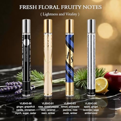 OFUN Cologne for Men, 10 Pack 35ml Perfume Set Gifts, Mens Cologne Sampler Sets, Travel Size Cologne Samples, Woody Leathery Fruity Floral Notes, Perfume Gift Set for Christmas Valentines Birthday Avelisse