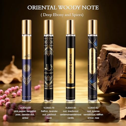 OFUN Cologne for Men, 10 Pack 35ml Perfume Set Gifts, Mens Cologne Sampler Sets, Travel Size Cologne Samples, Woody Leathery Fruity Floral Notes, Perfume Gift Set for Christmas Valentines Birthday Avelisse