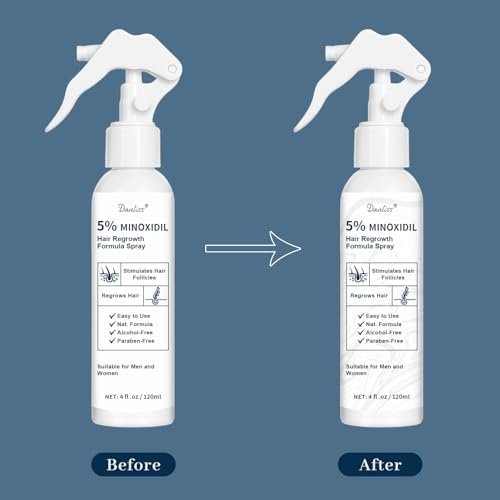 5% Minoxidil for Men and Women - Hair & Beard Growth Treatment with Biotin & Rosemary - Extra Strength Hair Loss Serum, 4 oz - görsel 4