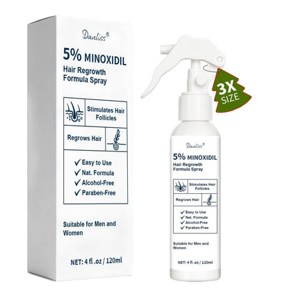 5% Minoxidil for Men and Women - Hair & Beard Growth Treatment with Biotin & Rosemary - Extra Strength Hair Loss Serum, 4 oz