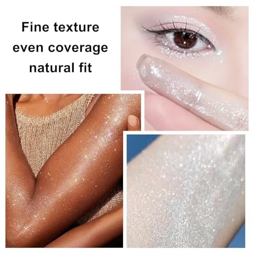 Silver Glitter Spray - Holographic Hair & Body Glitter for Raves, Festivals & Crafts Avelisse