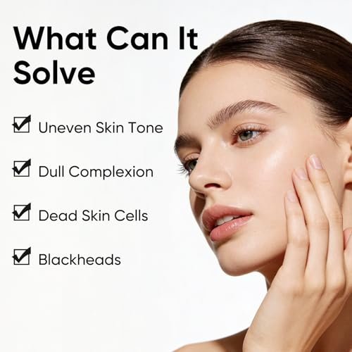 IREV Black Rice Peeling Ampoule – Daily Soft Exfoliating Face Scrub with Charcoal & Rice Extract, Gentle Blackhead Remover & Dead Skin Cells Exfoliator, Lightweight Peel Shot for Smooth Skin, 2.11 Fl Oz - görsel 10