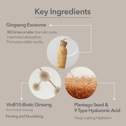 107 Double Layer Milky Serum 50ml / 1.69 fl. oz – Ginseng Exosomes, 7-Year Aged Vinegar, 9-Type Hyaluronic Acid for Radiant, Supple Skin Avelisse