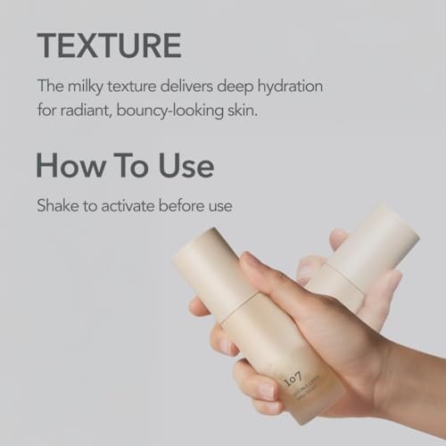 107 Double Layer Milky Serum 50ml / 1.69 fl. oz – Ginseng Exosomes, 7-Year Aged Vinegar, 9-Type Hyaluronic Acid for Radiant, Supple Skin Avelisse