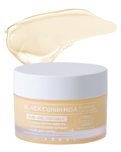 IZEZE Black Cumin NDA Pudding Gel Cream - Mattifying Moisturizer, Lightweight Face Gel, Oil Control & Absorbing, Korean Face Moisturizer with Thymoquinone, 1.69 fl.oz - görsel 2