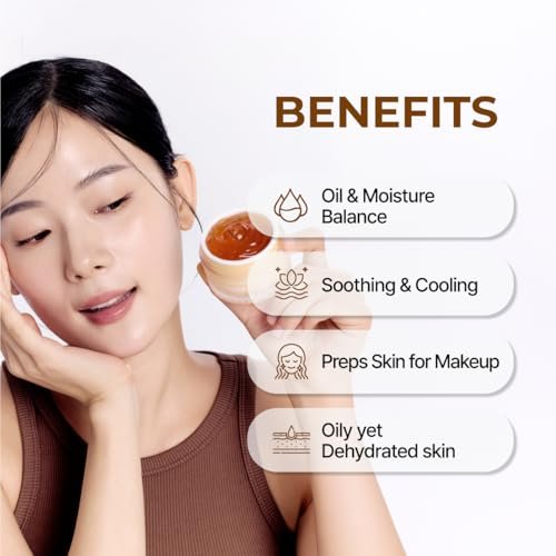 IZEZE Black Cumin NDA Pudding Gel Cream - Mattifying Moisturizer, Lightweight Face Gel, Oil Control & Absorbing, Korean Face Moisturizer with Thymoquinone, 1.69 fl.oz - görsel 6