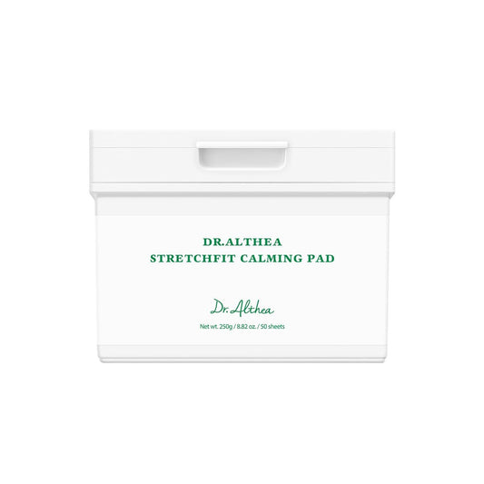 Dr.Althea StretchFit Calming Pad | Soothing Relief Face Mask with Centella Asiatica & Panthenol | Korean Vegan Sheet Mask for Sensitive Skin (50 Count)