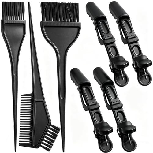 Borogo 12-Piece Professional Salon Hair Coloring Dyeing Kit - Hair Bleach Kit with Dye Brush, Color Bowl, and Hair Clips - görsel 3
