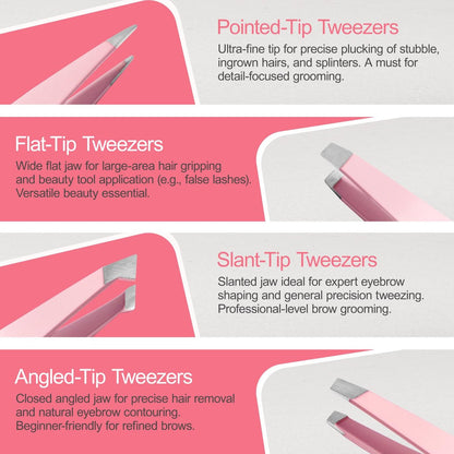 17-in-1 Eyebrow Kit with Tweezers, Scissors, Trimmer, and Brow Brushes - Professional Grooming Set for Women