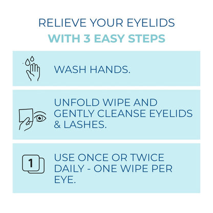 NOVEHA 60-Pack Stye Relief Eyelid & Lash Wipes with Tea Tree Oil, Hyaluronic Acid, Aloe Vera, Chamomile & Green Tea – Gently Soothes, Hydrates & Refreshes for Dry, Itchy Eyes & Blepharitis – Hypoallergenic Biodegradable Wipes Avelisse