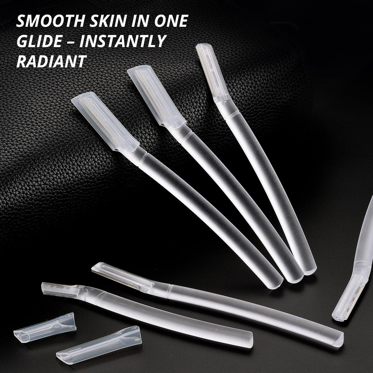 Mistfree Dermaplane Razor for Women Face – 10-Pack Eyebrow Razors with Storage Case, Professional Dermaplaning Tool for Peach Fuzz Removal, Eyebrow Shaping, Smooth Skin & Gentle Exfoliation - görsel 5