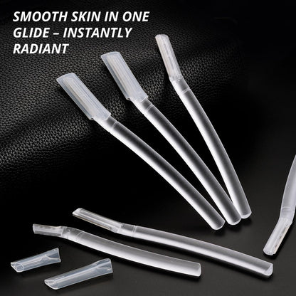 Mistfree Dermaplane Razor for Women Face – 10-Pack Eyebrow Razors with Storage Case, Professional Dermaplaning Tool for Peach Fuzz Removal, Eyebrow Shaping, Smooth Skin & Gentle Exfoliation