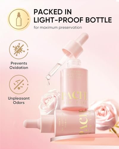 PACFE Velour Rosa Nail and Cuticle Oil - 100% Natural Plant-Based Treatment with Jojoba Oil, Squalane & Vitamin E - Deep Hydration for Dry Damaged Nails & Cuticle - Non-Greasy, Rose Scent, 1.0 fl oz Avelisse
