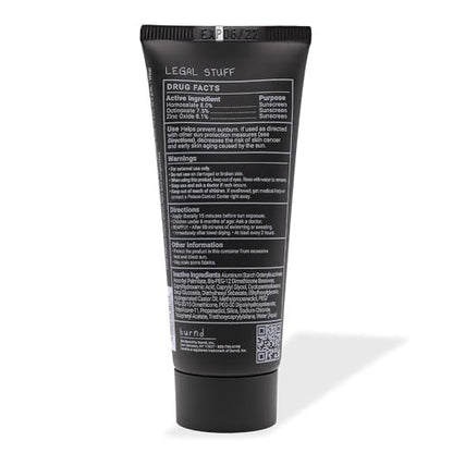 burnd SPF41 Broad Spectrum Sunscreen, Dries Clear & Invisible Finish, Transparent Zinc Oxide, Water Resistant 80 Minutes, Fragrance Free, 3.4 fl oz Avelisse