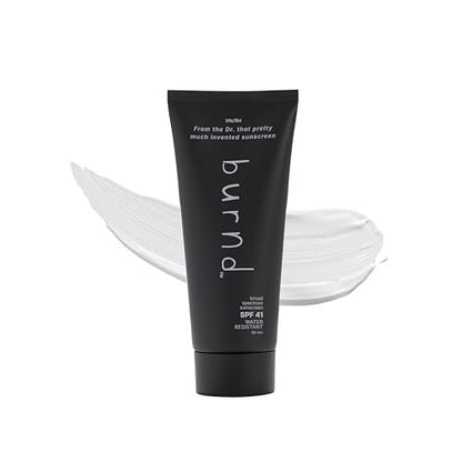 burnd SPF41 Broad Spectrum Sunscreen, Dries Clear & Invisible Finish, Transparent Zinc Oxide, Water Resistant 80 Minutes, Fragrance Free, 3.4 fl oz Avelisse
