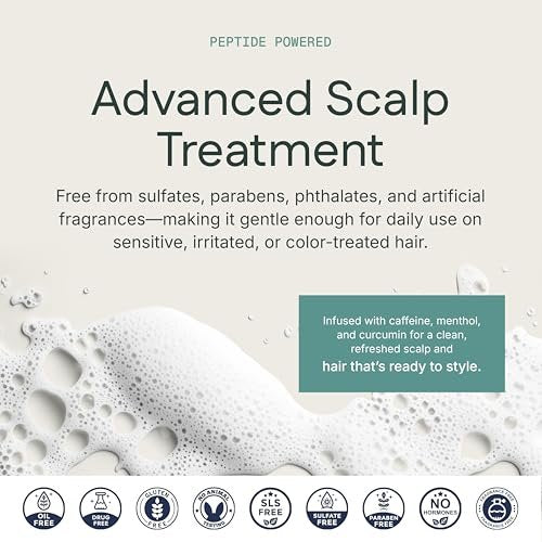KeraFactor 2-in-1 Scalp Stimulating Shampoo & Conditioner - Drug-Free, Sulfate-Free & Paraben-Free - Growth Factor Formula for Fuller, Thicker Looking Hair - 100 ml Avelisse