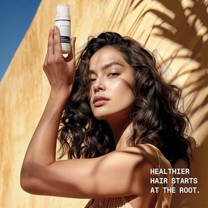 KeraFactor 2-in-1 Scalp Stimulating Shampoo & Conditioner - Drug-Free, Sulfate-Free & Paraben-Free - Growth Factor Formula for Fuller, Thicker Looking Hair - 100 ml Avelisse