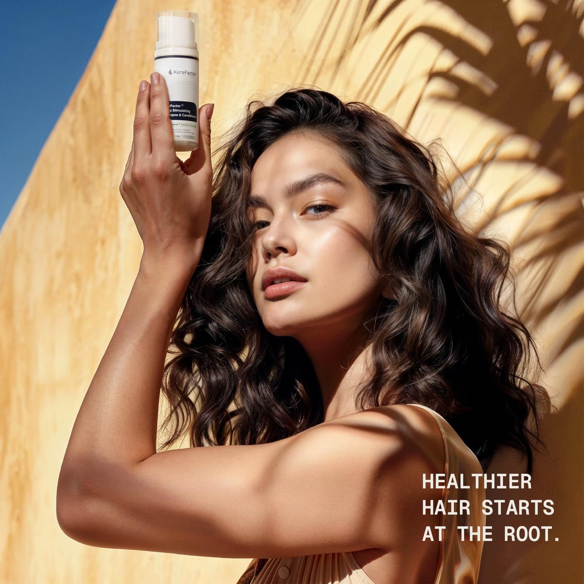 KeraFactor 2-in-1 Scalp Stimulating Shampoo & Conditioner - Drug-Free, Sulfate-Free & Paraben-Free - Growth Factor Formula for Fuller, Thicker Looking Hair - 100 ml Avelisse