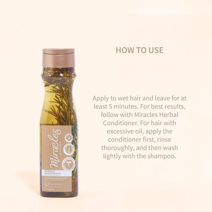 Herbal Miracle Rosemary Shampoo Salt-Free for Oily Hair – Anti Hair Loss & Hair Growth – Oil Control, Strengthening Formula with Amino Acids, Ginger & Red Onion Avelisse