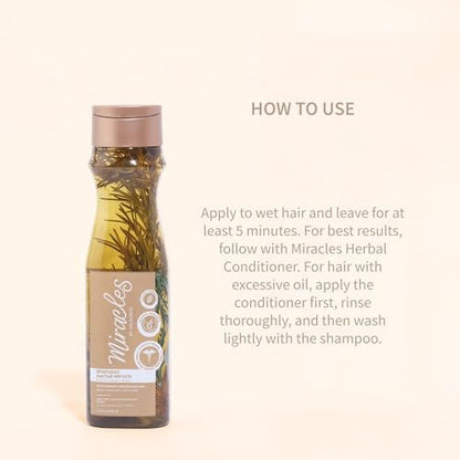 Herbal Miracle Rosemary Shampoo Salt-Free for Oily Hair – Anti Hair Loss & Hair Growth – Oil Control, Strengthening Formula with Amino Acids, Ginger & Red Onion Avelisse
