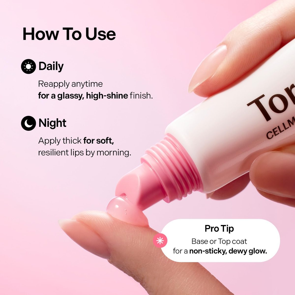 Torriden CELLMAZING Glass-Like Shine Lip Essence - Weightless Hydration for Smooth, Glossy Lips - 5D Collagen, Peptide, Jojoba Oil - Non-Sticky Korean Lip Care (11ml / 0.37 fl.oz) Avelisse