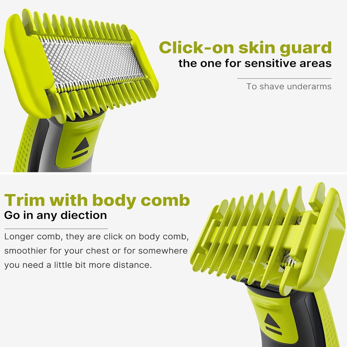 17-Pack Guide Comb Set 0.5-9mm for Norelco Trimmer Shaver, Hybrid Electric Trimmer Guards Avelisse