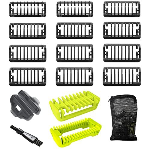 17-Pack Guide Comb Set 0.5-9mm for Norelco Trimmer Shaver, Hybrid Electric Trimmer Guards Avelisse