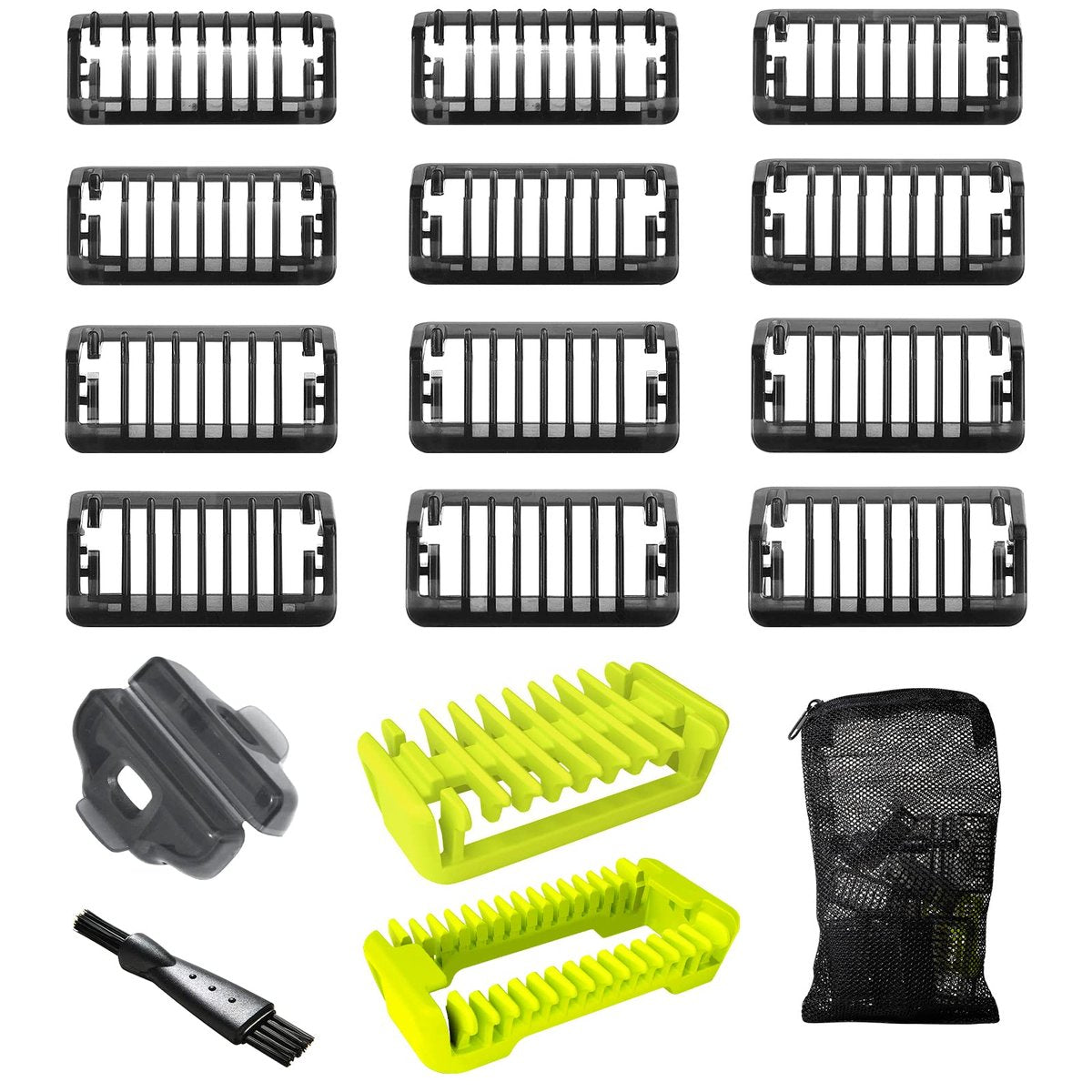 17-Pack Guide Comb Set 0.5-9mm for Norelco Trimmer Shaver, Hybrid Electric Trimmer Guards Avelisse