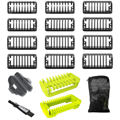 17-Pack Guide Comb Set 0.5-9mm for Norelco Trimmer Shaver, Hybrid Electric Trimmer Guards Avelisse