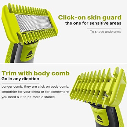 17-Pack Guide Comb Set 0.5-9mm for Norelco Trimmer Shaver, Hybrid Electric Trimmer Guards Avelisse