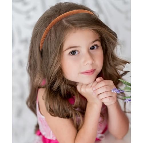 Vovii 4-Pack Thin Headbands for Women - Non-Slip Fabric Skinny Hairbands, No Headache Pressure - görsel 12