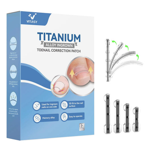 12Pcs Ingrown Toenail Corrector Strips for Curved Toenail Quick Relief - 4 Multi-Sizes Ingrown Toenail Treatment Relief Tools Kit for Home Use Avelisse